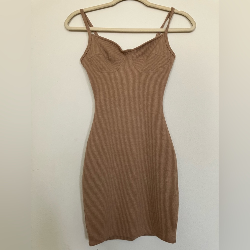 Windsor XS Tan mini dress
